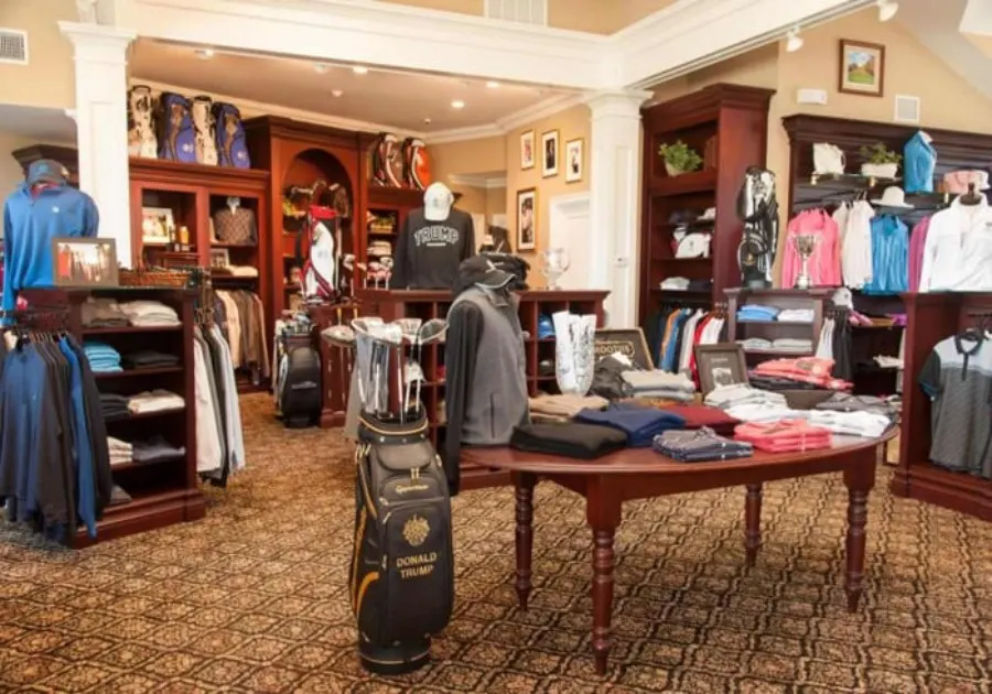 A variety of golf equipment available in Vietnam, including golf clubs, bags, balls, and accessories displayed in a well-organized sports store, catering to both amateur and professional golfers.