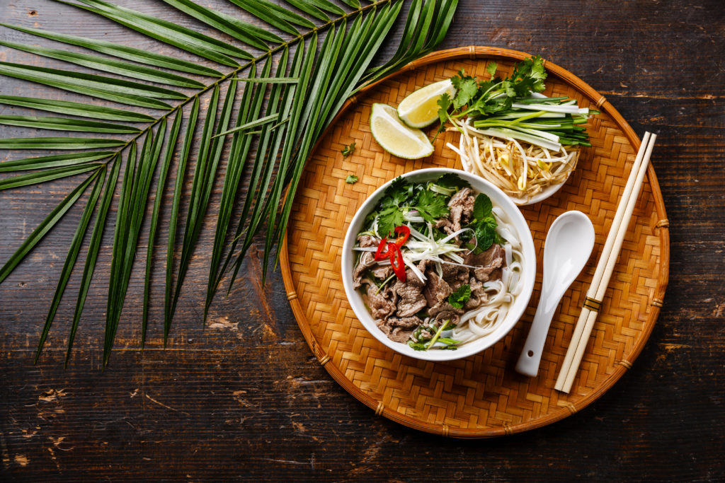 Gourmet dishes showcasing Vietnamese and international cuisine at a resort restaurant