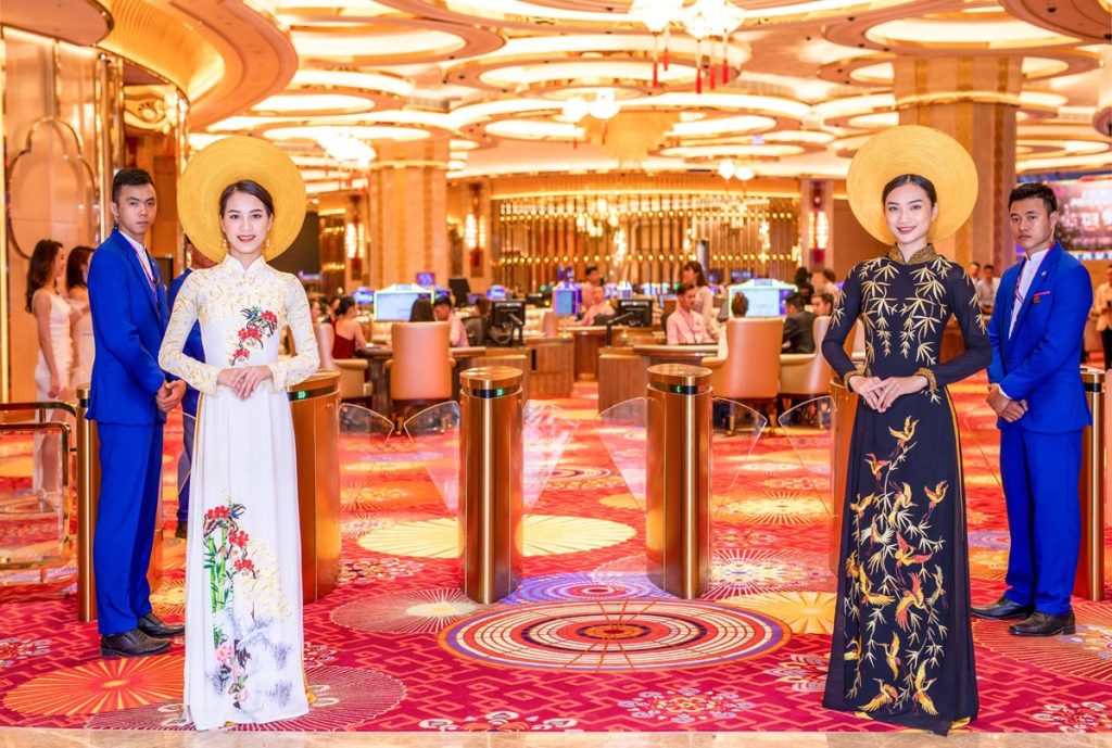 Luxurious casino floor at Hoiana Resort & Golf in Vietnam