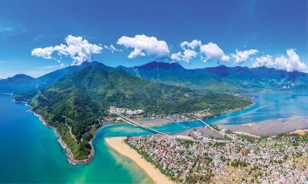 Discover the dynamic city of Danang, where modern skyscrapers, stunning beaches, and cultural landmarks like the Dragon Bridge create a blend of contemporary and traditional charm