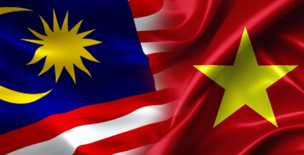 A flag showing the relationship between Malaysia and Vietnam.