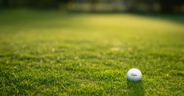 Cảnh khóa học golf tại Việt Nam với các huấn luyện viên chuyên nghiệp, sân tập rộng rãi và cơ sở vật chất hiện đại, các học viên đang thực hành kỹ thuật chơi golf trong môi trường thân thiện và chuyên nghiệp.