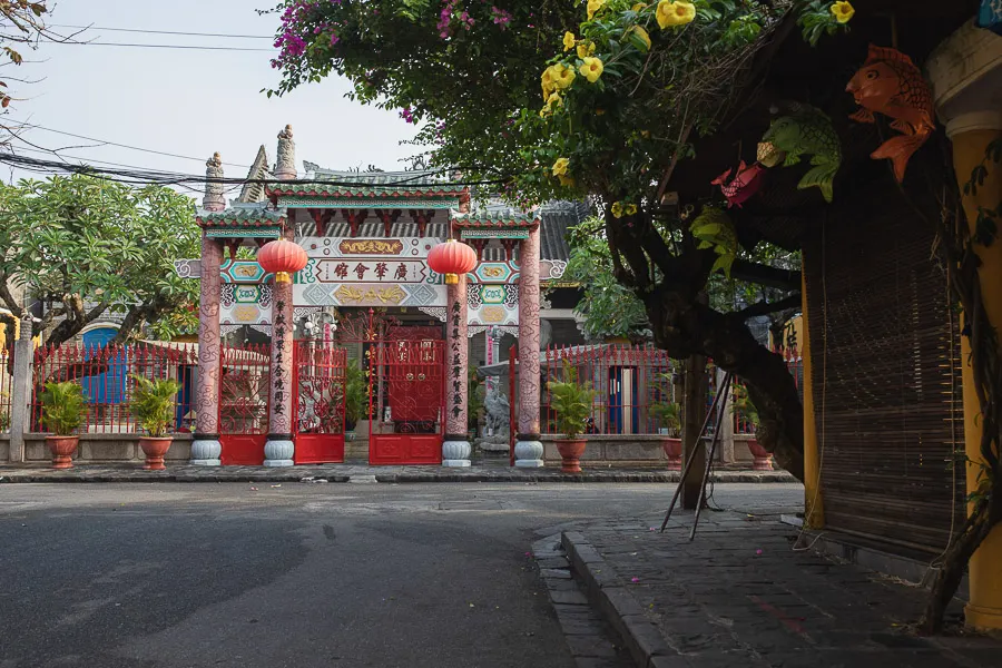 Hoi An Assembly Hall, a historical and cultural site in Hoi An, Vietnam, known for its beautiful architecture and vibrant history, offering visitors a glimpse into the town's rich heritage.