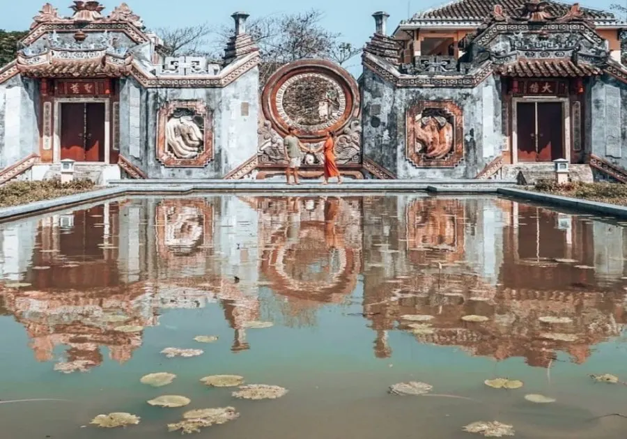 Hoi An Pagoda, a historical and cultural landmark in the ancient town of Hoi An, Vietnam, known for its unique architecture and peaceful atmosphere.