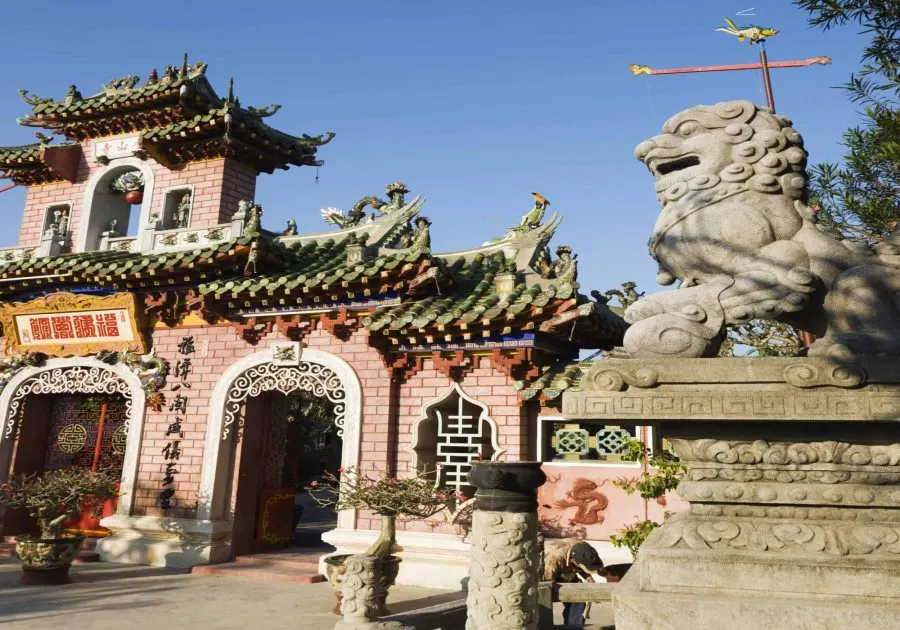 Hoi An Pagoda, a historical and cultural landmark in the ancient town of Hoi An, Vietnam, known for its unique architecture and peaceful atmosphere.